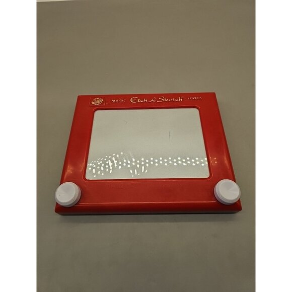 Vtg 70s Ohio Art ETCH A SKETCH Magic Screen Toy WORKING Early Small Knob Version - Picture 1 of 5